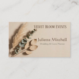 Cartão de Visita de Planejador de Casamento Boho d