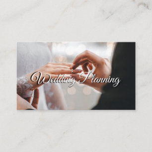Cartão de visita de Planejamento de Casamento