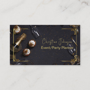 Cartão de visita de Planejamento de Eventos e Part