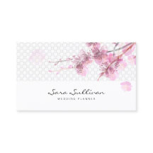 Cartão de visita de Planner de Casamento de Cereje