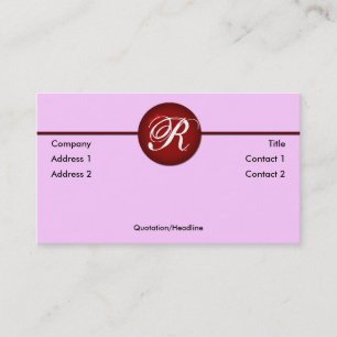 Cartão de visita de Ponto Vermelho