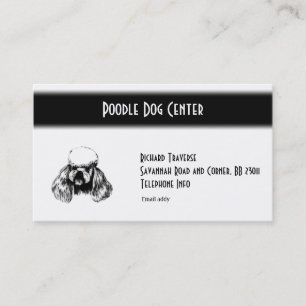 Cartão de visita de Poodle