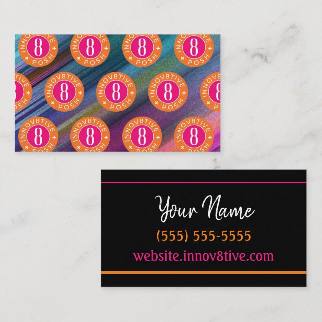 Cartão de visita De Posh Do Sentido (Frente/Verso)