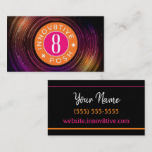 Cartão de visita De Posh Do Sentido