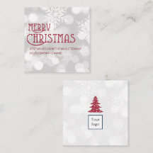 CARTÃO DE VISITA de praça de natal BRANCA