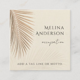 Cartão de visita de Praça de Palma Tropical de Cód