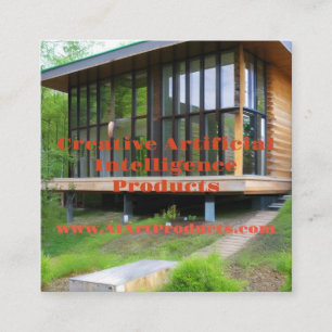 CARTÃO DE VISITA de Praça de Produtos de Arte AI