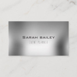 Cartão de visita de prata metálica elegante