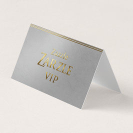 Cartão de visita de prata personalizado