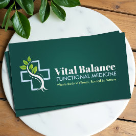 Cartão de visita de prática de medicina funcional