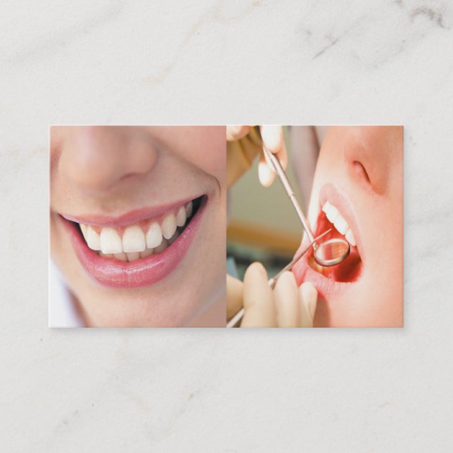 Cartão de visita de prática dentária (Frente)