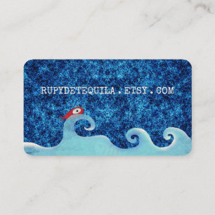 Cartão de visita de pratos quadrados