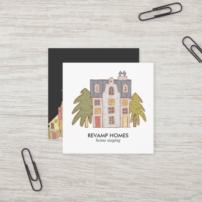 Cartão de visita de Preparação do Desenho de Mão p (Frente/Verso In Situ)