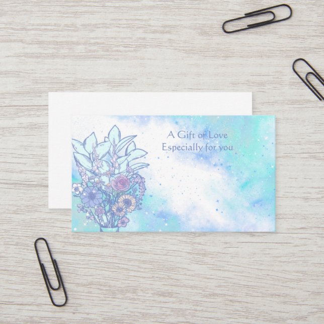 Cartão de visita de Presente do Flor Compre (Frente/Verso In Situ)