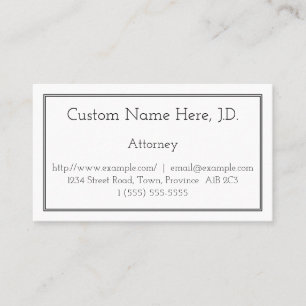 Cartão de visita de Procurador Básico