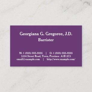 Cartão de visita de procurador profissional tradi