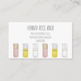 Cartão de visita de produto para consultor do Beau