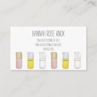Cartão de visita de produto para consultor do Beau