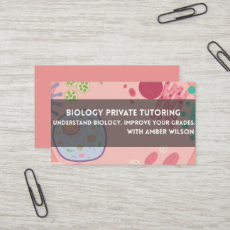 Cartão de Visita de Professor de Biologia