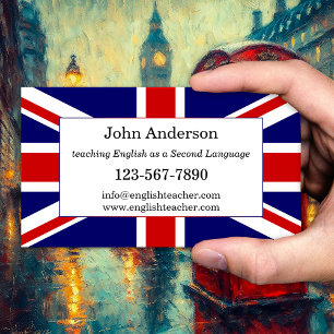Cartão de Visita de Professor de Inglês