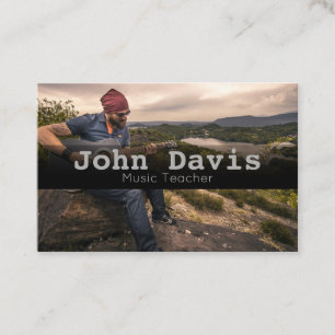 Cartão de visita de Professor de Música