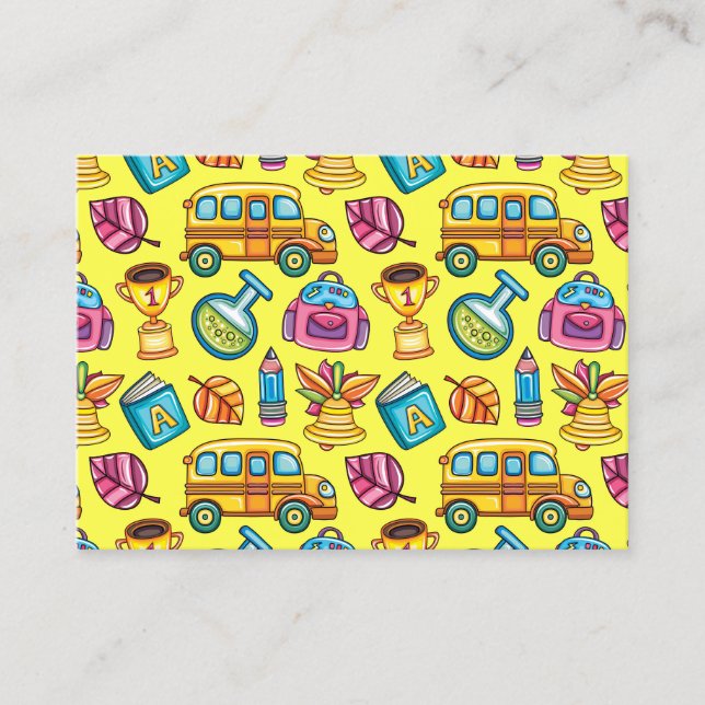 Cartão de visita de Professores/Educação (Frente)