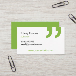 Cartão de visita de Publicação de Livro da Bibliot