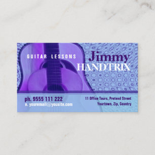 Cartão de visita de "PurpleBlue" da GUITARRA