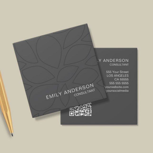 Cartão de visita de QR personalizado profissional  (Create your own Professional Business Card by MINTIC DESIGN STUDIO)