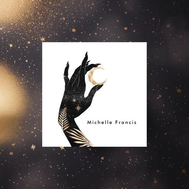 Cartão de visita de Quadrado Cósmico Místico (Criador carregado)