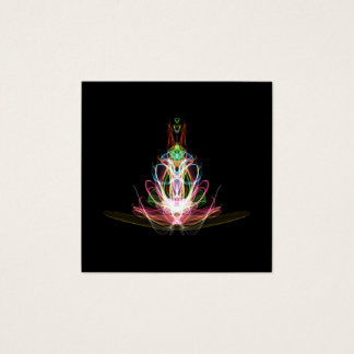 Cartão de visita de Quadrado de Flor Fratural Colo