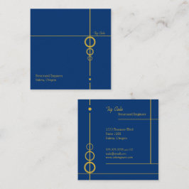 Cartão de visita de Quadrado Profissional Elegante