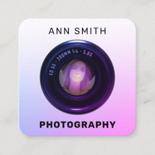 Cartão de visita de quadrado quadrado de fotograma