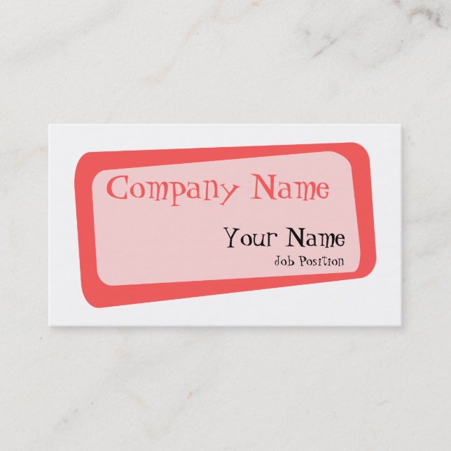 Cartão de visita de quadrados tortos (Frente)