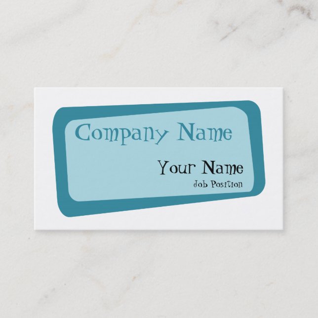 Cartão de visita de quadrados tortos (Frente)