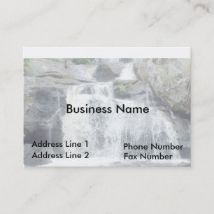 Cartão de visita de queda de água suave
