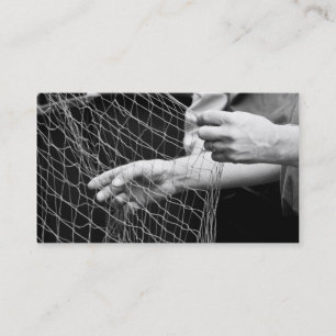 Cartão de visita de rede de peixe
