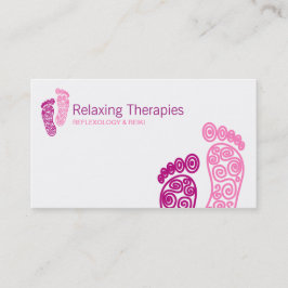 Cartão de visita de Reflexologia