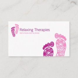 Cartão de visita de Reflexologia