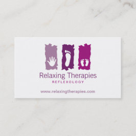 Cartão de visita de Reflexologia