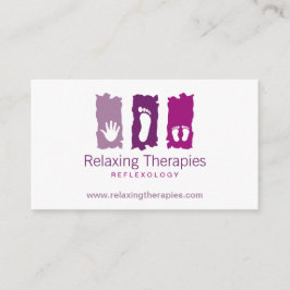 Cartão de visita de Reflexologia