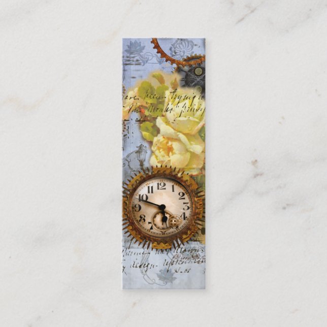 Cartão de visita de relógio de relógio de máquina  (Frente)