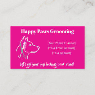 Cartão de visita de remoção de cães minimalista pe