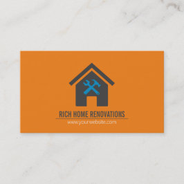 Cartão de visita de renovação de casa profissional