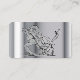 Cartão de visita de reparação de motocicleta