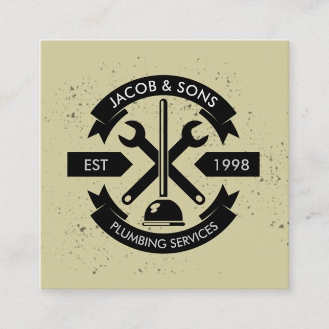 Cartão de visita de Reparo da Casa de Canalização (Frente)