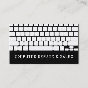 Cartão de Visita de Reparo de Eletrônicos de Compu