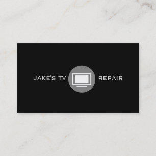 Cartão de Visita de Reparo de TV, Monitor