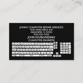 Cartão de visita de reparo do computador