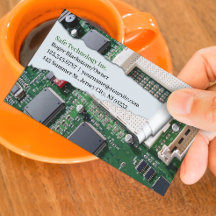 Cartão de visita de reparo do computador